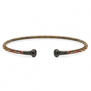 C.U.S&reg; jewellery bangle bracelet Brown-Silver Anthracite
