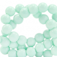 4 mm glass beads opaque Soothing Sea Green