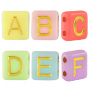Acrylic letter beads Multicolour