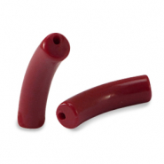 Acrylic beads tube Port Red
