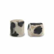 Natural stone beads Dalmatian Stone disc 2x2mm Greige