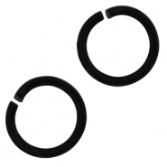 Colourful jewellery findings jump rings Black