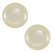 12 mm classic Polaris Elements cabochon Lucido Prosecco White