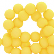 4 mm acrylic beads Blazing Yellow