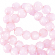 Polaris beads round 8 mm Mosso Lotus Pink