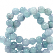 6mm natural stone beads Transparent Ice Blue