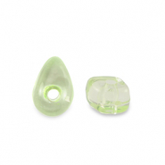 Acrylic beads chips Transparent Light Green