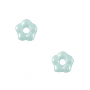 Czech Beads Flower 5mm Light blue