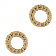 Rattan pendants 24mm Natural Beige
