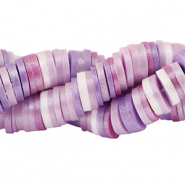 Katsuki beads 6mm Multicolour Purple-Pearl Shine Coating