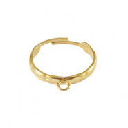 Stainless steel rings with loop Gold