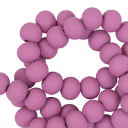 Polymer beads 6mm Light Magenta Purple