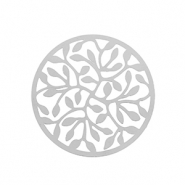 Stainless steel charms bohemian 33mm Silver