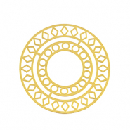 Stainless steel charms bohemian 30mm Gold