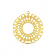 Stainless steel charms bohemian 25mm Gold