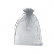 Jewellery Organza Bag 10x12cm Light Grey