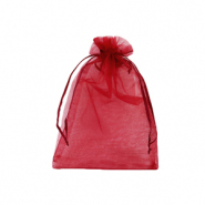 Jewellery Organza Bag 10x12cm Cherry Pink
