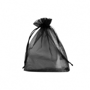Jewellery Organza Bag 7x9cm Black