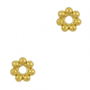 Stainless steel beads spacer Bali ring 5mm Gold