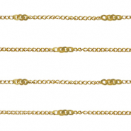 Stainless steel findings belcher chain curb links Gold