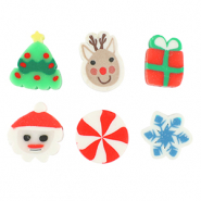 Polymer beads Christmas Multicolour