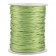 Macramé bead cord braided 1.5mm Spring Green