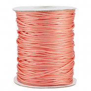 Macramé bead cord braided 1.5mm Coral Orange