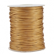 Macramé bead cord braided 1.5mm Gold