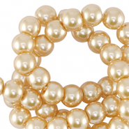 Glass pearls 6mm Cream