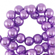 Glass pearls 4mm Purple