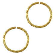 Stainless steel findings jump ring Gold