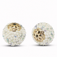 Bohemian beads Glitter off White