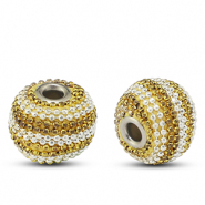 Bohemian beads Gold-off white