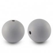 silicone beads 15mm Grey