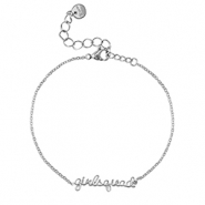 Stainless steel bracelets ''girlsquad'' Silver