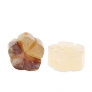 Natural stone beads Agate flower Multicolour