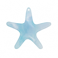 Resin pendants starfish Blue