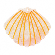 Resin pendants shell Light Pink