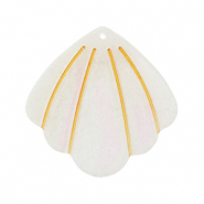 Resin pendants shell Off White