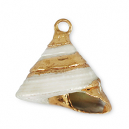 Shell pendants specials Snail Pearl-Gold