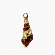 Shell pendants specials Dark Brown-Gold