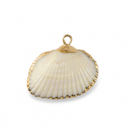 Shell pendants specials Scallop White-Gold