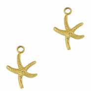 Stainless steel charms starfish Gold
