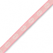 Ribbon text smiley Pink-White
