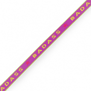 Ribbon text "badass" Purple