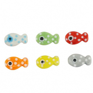 Beads Ceramic fish Multicolour