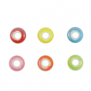 Beads Ceramic rondelle Multicolour