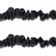 Chipstone beads Glitter Midnight Blue