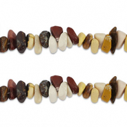Chipstone beads Multicolour Brown-Red-Yellow