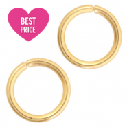 Stainless steel findings jump ring 6mm Gold